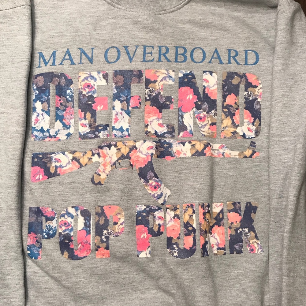 Man Overboard DEFEND POP PUNK Floral Sweater